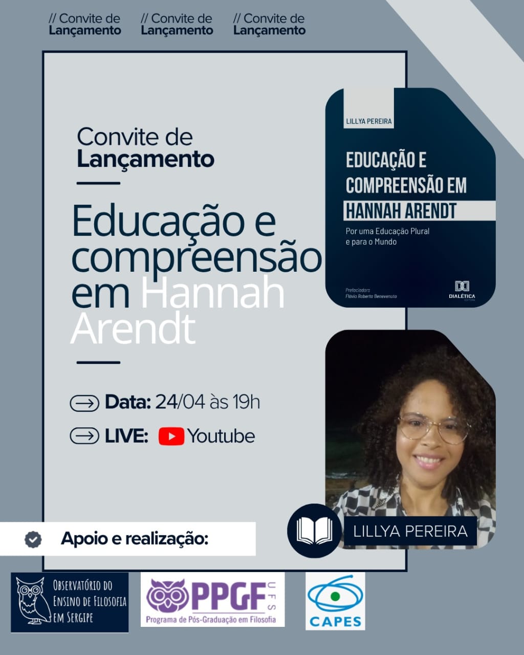 LANÇAMENTO DO LIVRO - CARD